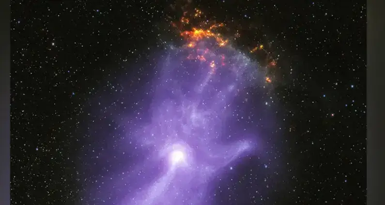 NASA Unveils Eerie Cosmic Hand in Outer Space