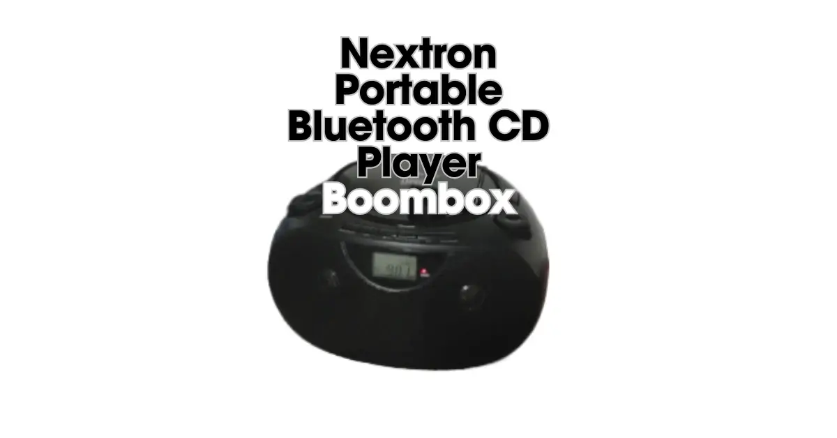 Nextron Portable Bluetooth CD Player Boombox Review