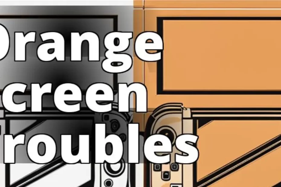 Nintendo Switch Orange Screen