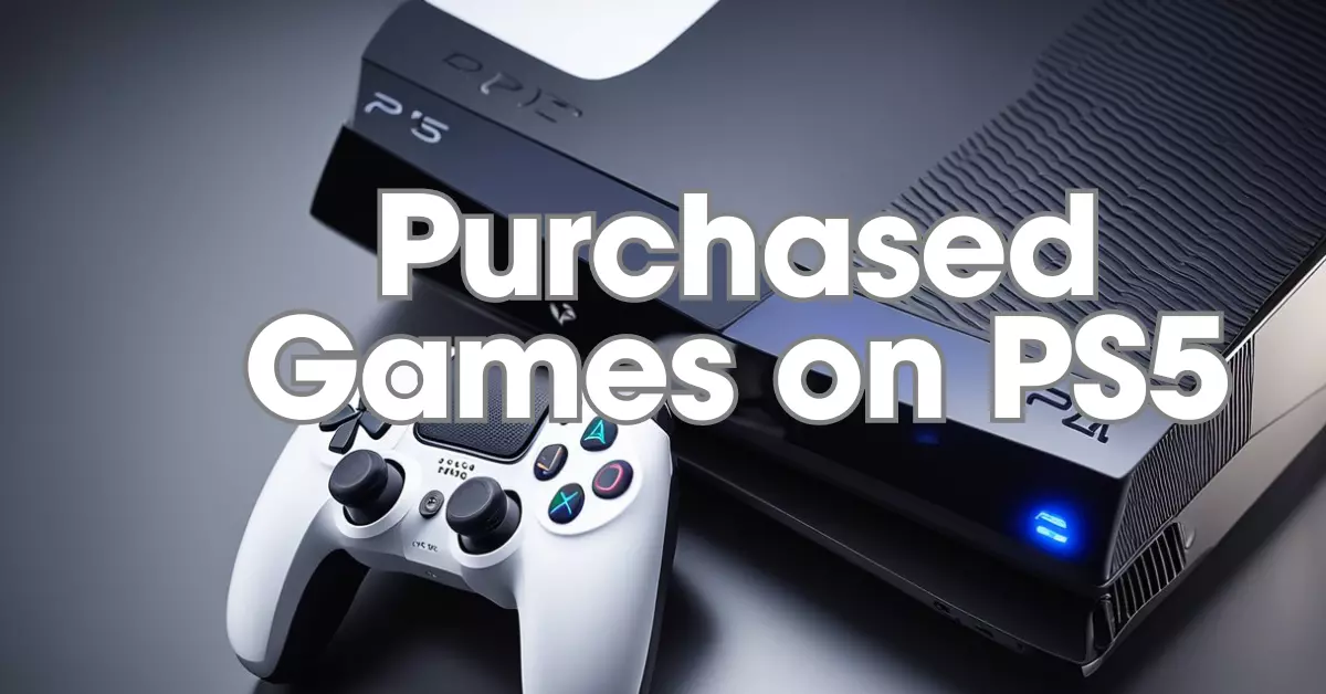 Find Your Purchased Games on PS5